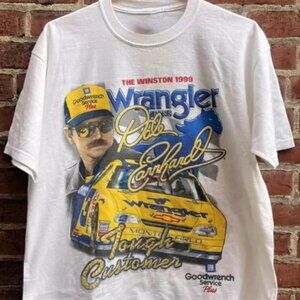 Vintage 90s Dale Earnhardt Wrangler Tough Customer NASCAR T-shirt